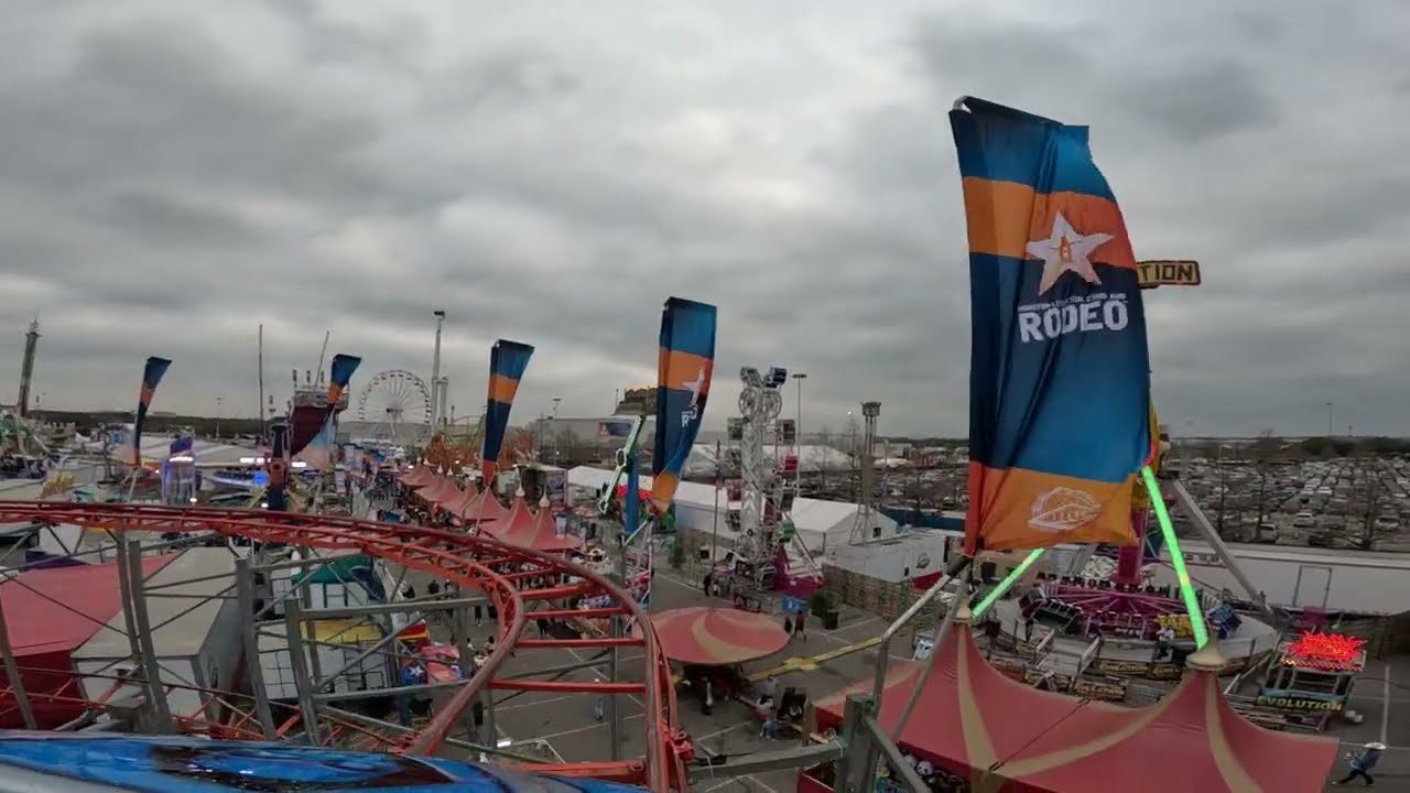 Galaxy Coaster POV at the Houston Livestock Show and Rodeo