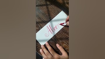 Aleena name calligraphy short video
