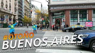 Recorriendo CIUDAD DE BUENOS AIRES EN OTOÑO  | ARGENTINA | 4K Walking Tour VLOG