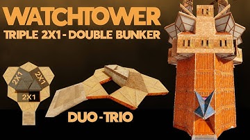 Watchtower - New META Triple 2X1 - Double Bunker - Open Core - RUST 2024 (Entrance Bunker Patched)