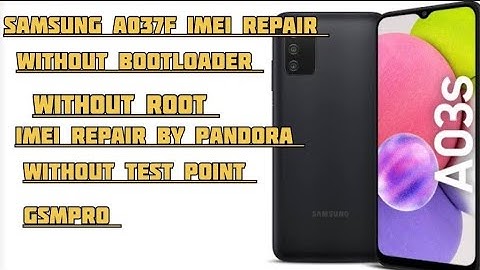 Samsung a037f Imei Repair By Pandora Box |Without bootloader without Test Point 2025✅️💯