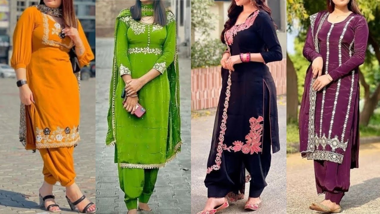 Latest designer ladies suits images | punjabi suit | salwar kameez suit |  Best boutique suit - YouTube