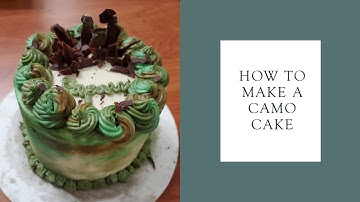 How To Make A Camo Cake