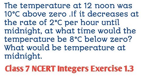 NCERT maths Class 7 Integers exercise 1.3 Question no 5 (@NCERT.82Axis )