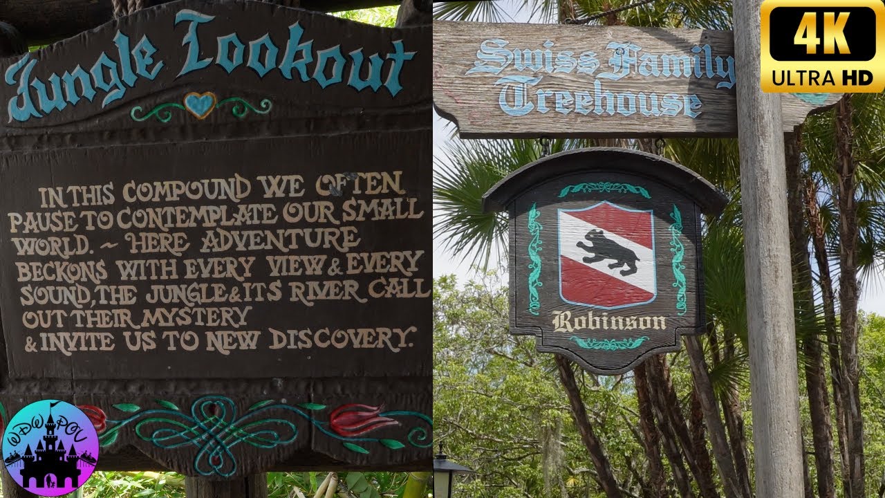 Swiss Family Robinson TreeHouse in 4K - Complete Walking Tour - Magic ...