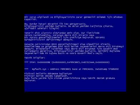 Video: Windows XP-də Mavi Ekranı Necə Silmək Olar