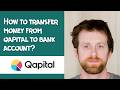 How to transfer money from qapital to bank account