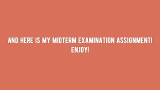 English For Business Presentation Midterm Exam Assignment