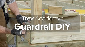 How to Install Deck Guardrail Posts | Trex Academy