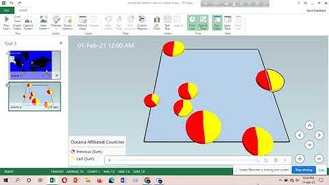 Data Visualization Through 3D Map on MS Excel