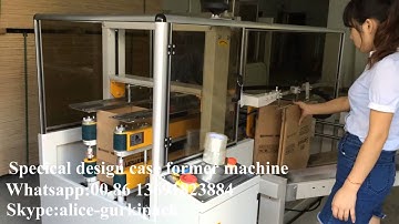 Specical design box erector machine，carton forming machine