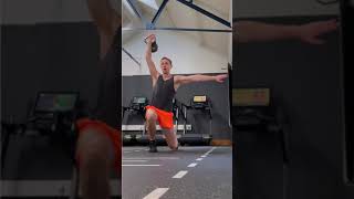 Kettlebell complex | pivot twist kettlebell clean to spilt stance overhead squat