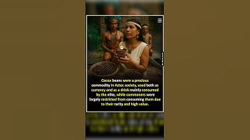 Cocoa beans were a precious commodity in Aztec society, used both as #shorts