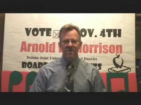 Vote Arnold W. Morrison DJUHSD Board of Trustees