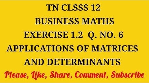 TN 12th Business maths chapter 1 exercise 1.2 question number 6