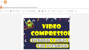 Video Compressor Extension and Demo Aia File for Kodular free