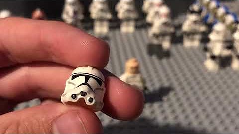 CAC Clone p2 helmet vs LEGO p2 helmet comparison video