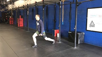 DB Suitcase Walking Lunge