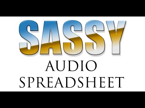 Sassy, the Audio Spreadsheet, 1.0 beta trailer