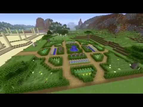 Minecraft Tutorial How To Build A Garden Youtube