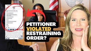 What to Do if the Petitioner VIOLATED the Restraining Order