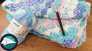 DIY!赤ちゃんの掛け布団を作ろう♪かご編みで可愛い編み方 膝掛けにも◎