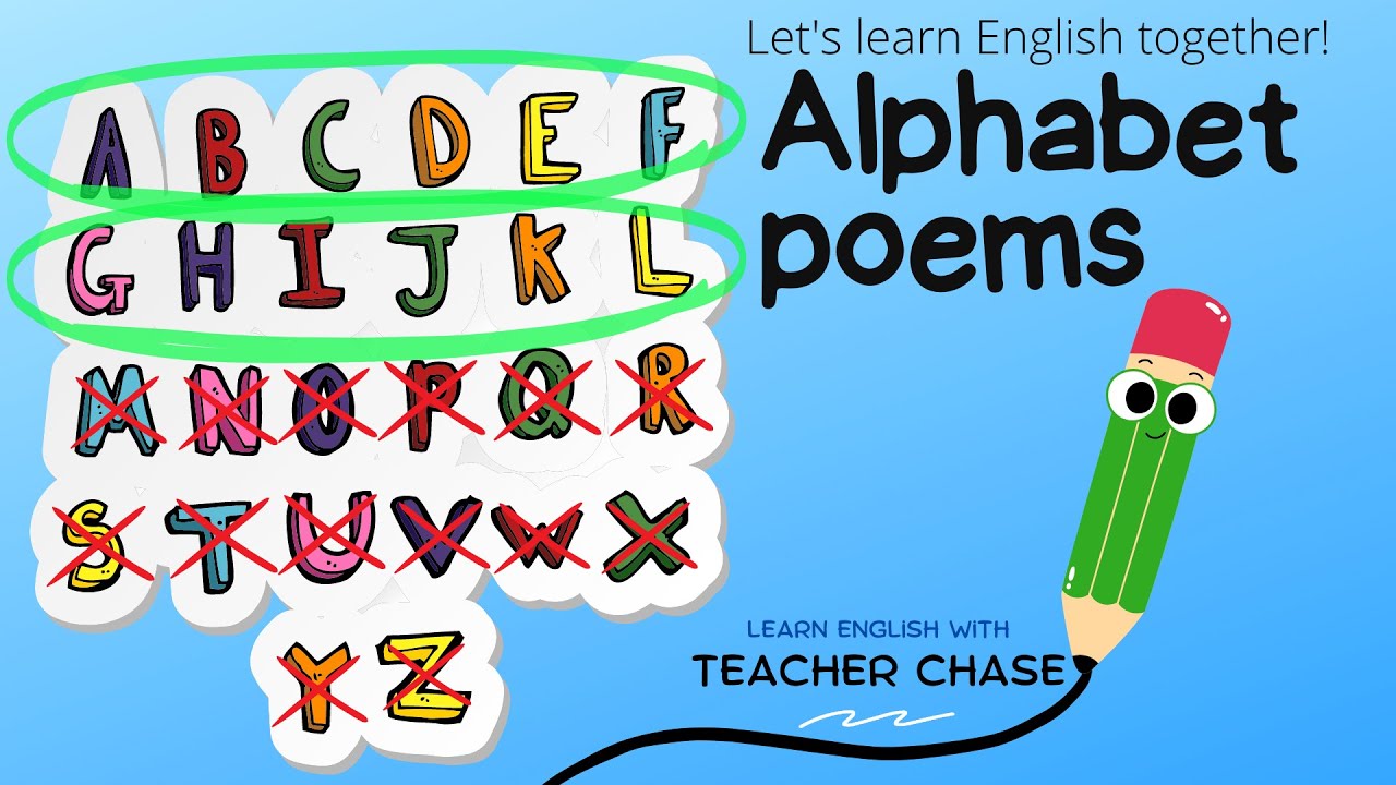Learn English with Alphabet Poems Letter A L compilation. YouTube
