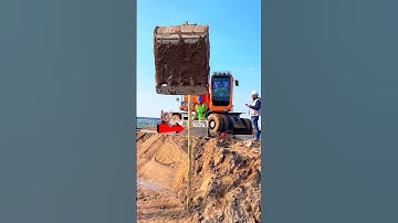 Máy xúc chẻ cọc tre & ép cọc tre. #excavator