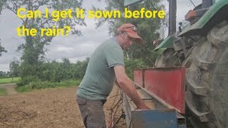 Sowing grass seeds....the job from start to finish!