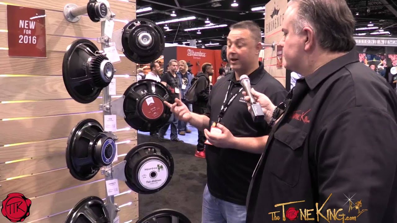 Eminence Speakers Walk-Thru w BIG TONY - Winter NAMM 2016 - YouTube