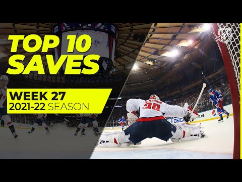 Top 10 Saves from Week 27 of the 2021-22 NHL Season
