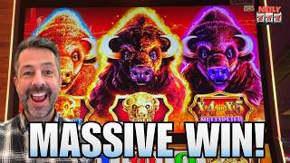 ABSOLUTELY MASSIVE WIN playing BUFFALO GOLD CASH SLOT MACHINE! screenshot 5