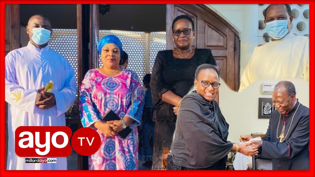 AROBAINI YA MAGUFULI, MKEWE AFANYA IBADA AKIWA NA MKE WA MAJALIWA, ATEMBELEWA NA KADINALI PENGO