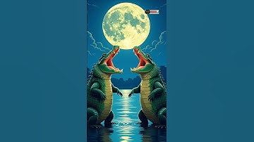 Clever Monkey and Foolish crocodile 🐊 #ai #crocodile #monkey #river #tree #story #shorts #youtube