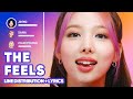 TWICE - The Feels (Line Distribution + Lyrics Karaoke) PATREON REQUESTED