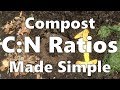 Compost Carbon:Nitrogen Ratios Made Simple 💩