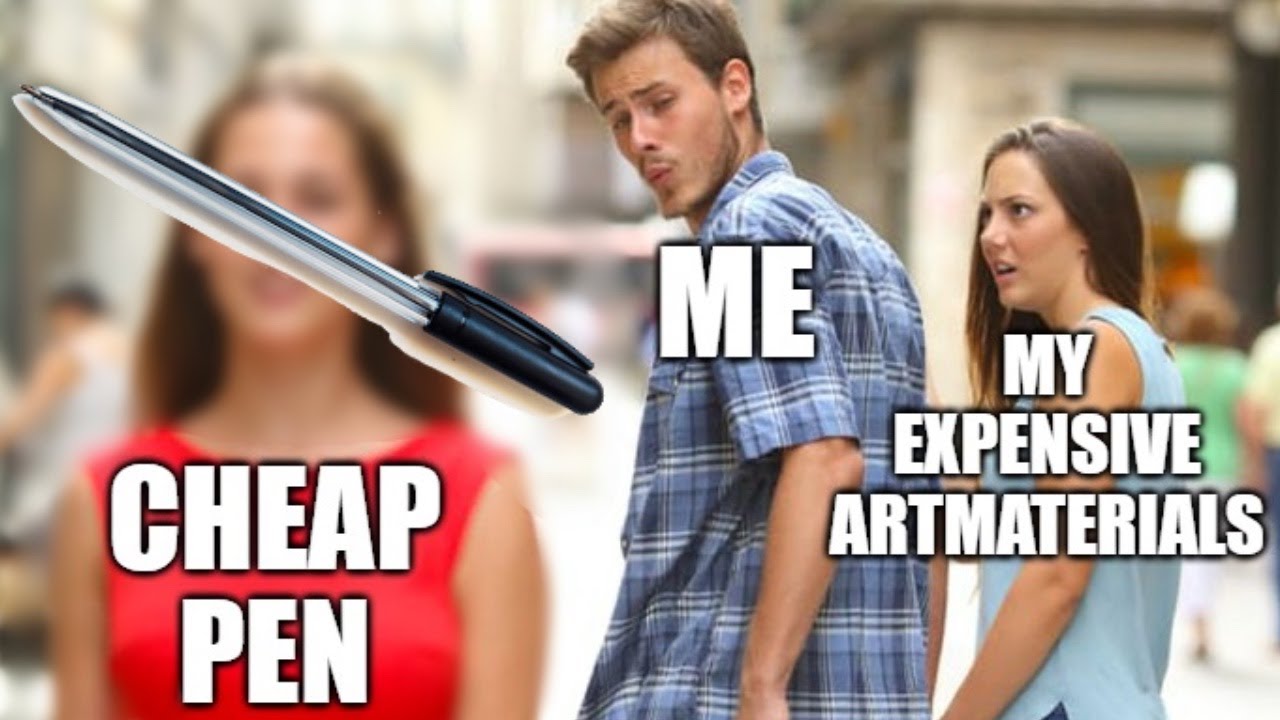 Nur dieser EINE Stift für's zeichnen - kein sonstiger teurer Schnickschnack, nur diese MASCHINE