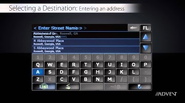 Advent OE Navigation - Navigation Software Operation