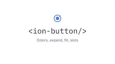 Ionic Components: Buttons