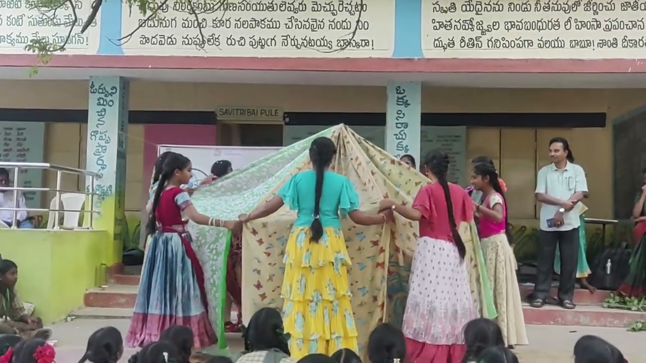 Science day activities @ Butterfly song dance performed by 8th girls