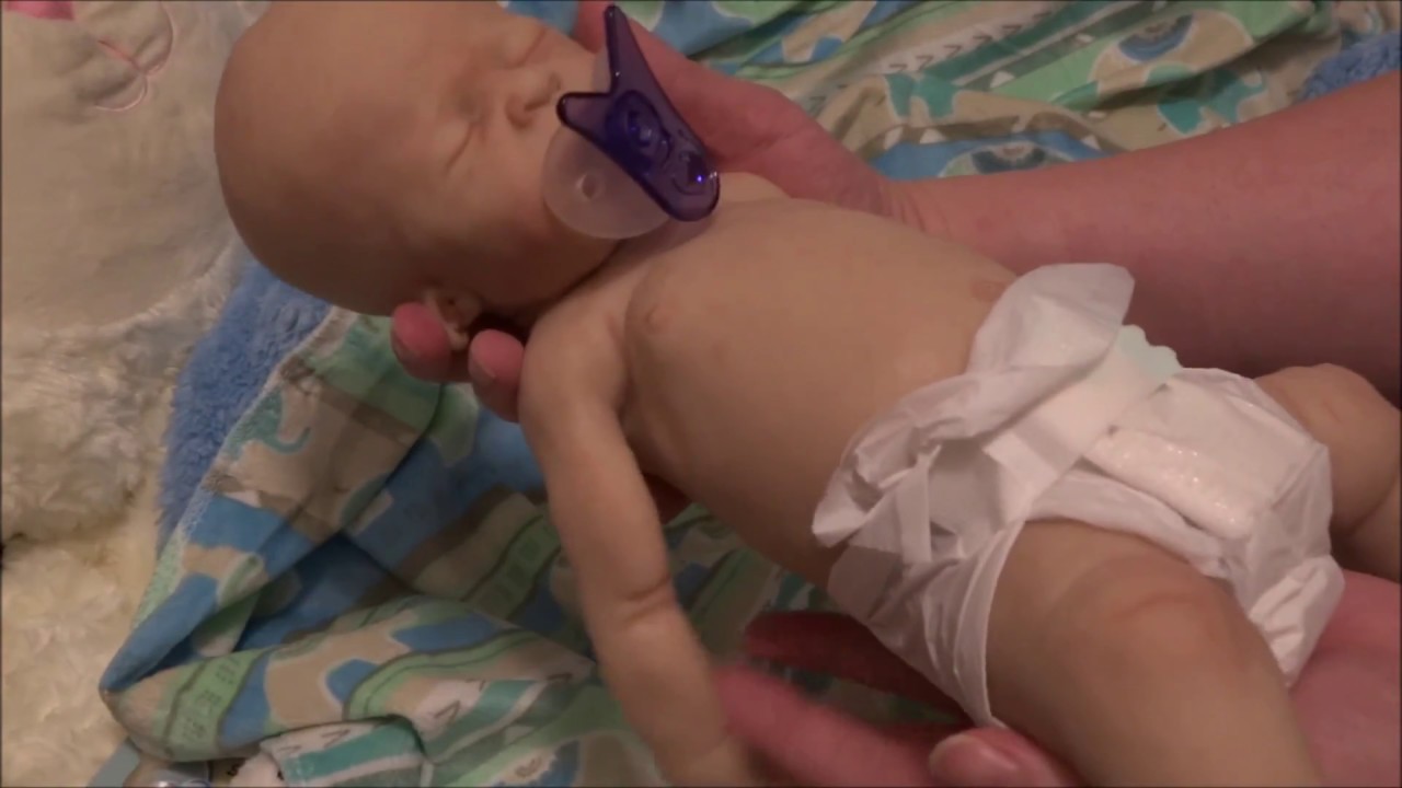 *Full Body Silicone Baby Box Opening* Precious micro preemie baby