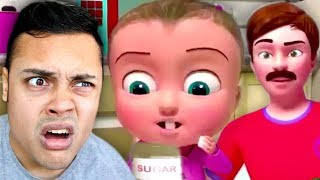 Reacting To Animations For Babies Johny Johny Yes Papa