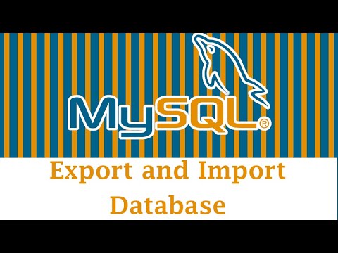 Epi - 50 Mysql Export and Import Database  in phpmyadmin  | Mysqli in Tamil