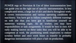 Understanding PUWER Act and PUWER Testing