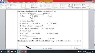 Giải Đề Thi Học Kì 1 Tiếng Anh Lớp 3 (Sách Global Success)