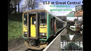 153 371 first passenger services at the Great Central Railway