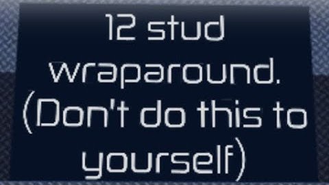 12 Stud Wrap Around Completed On Mobile