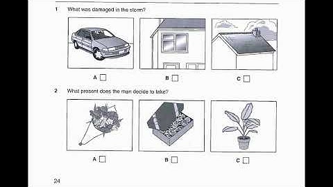 Study English online (B1). Preliminary English Test (PET) Listening Book 5 : Test 1 part 1