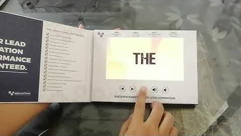 Bespoke 7-inch HD A5 Hardcover Video Brochure 2GB with Control Buttons