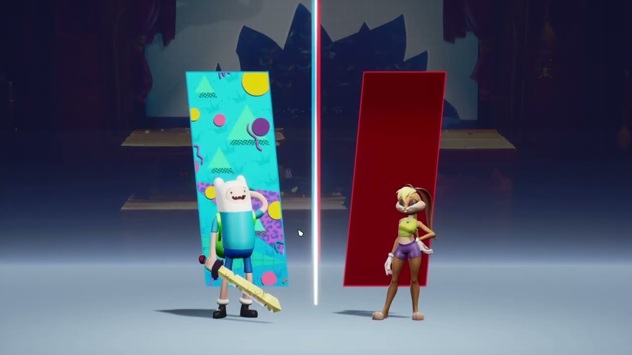 Hora de aventura e Looney Tunes jogo multiversus